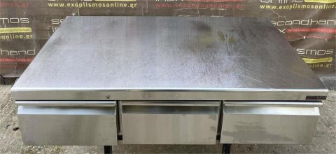 Συρτάρι Ανοξείδωτο Διπλό 80x59x24Cm Για 1/2Gn Βάθος 10Cm  Mεταχειρισμένο